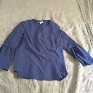 Jcrew peplum sleeve dress shirt
